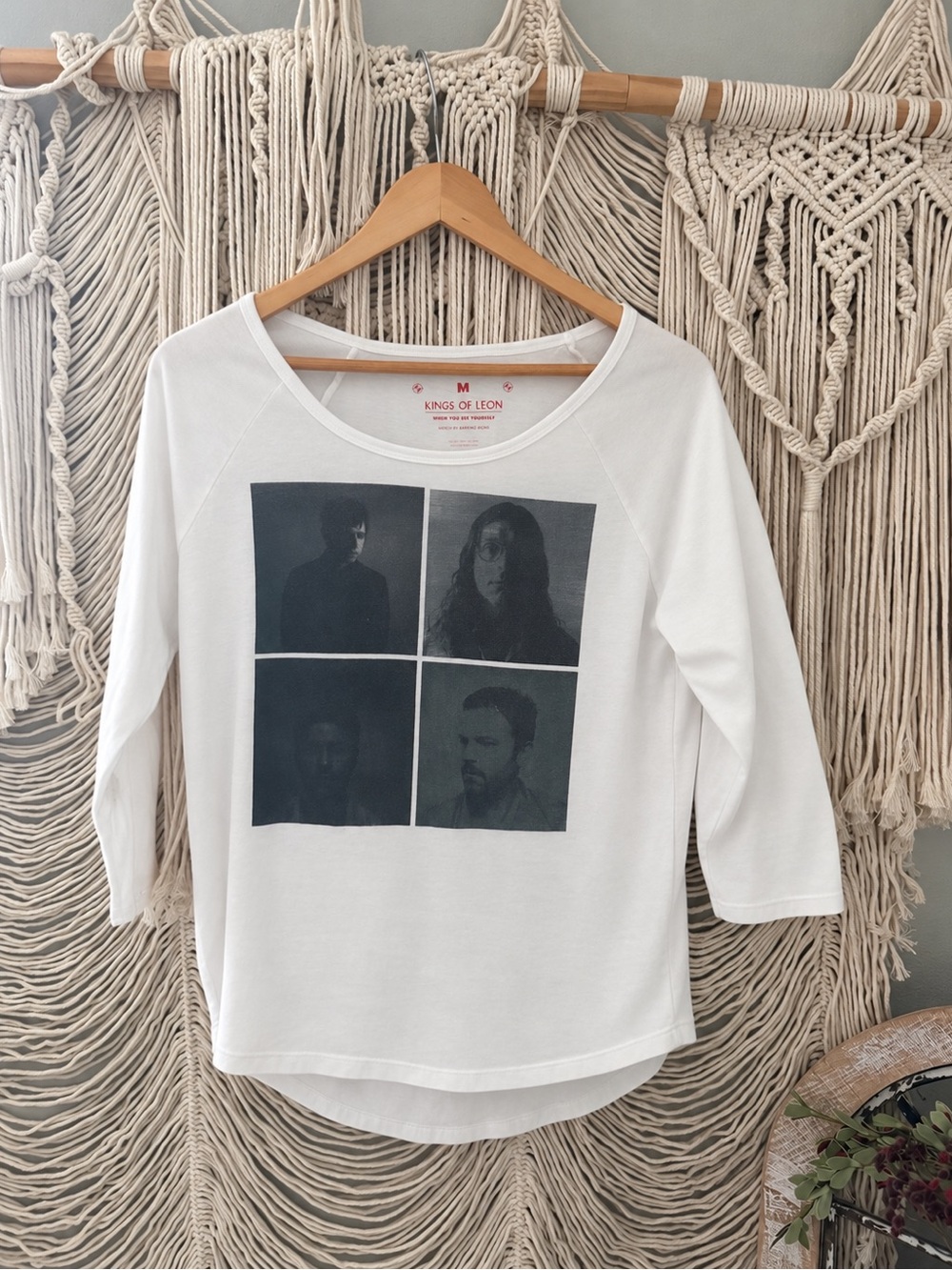 White Kings of Leon tour band tee Raglan Women’s Top